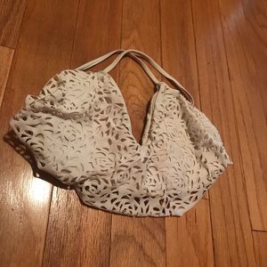 White Eyelet Bikini Top 🤍
